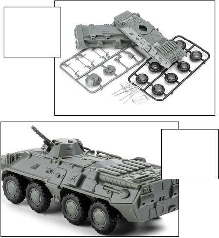 1/72 مركبة عسكرية للأولاد (مفككة) BTR-80 نموذج مركبة مدرعة بعجلات هواية عسكرية موديل بلاستيكي سيارات in Kuwait