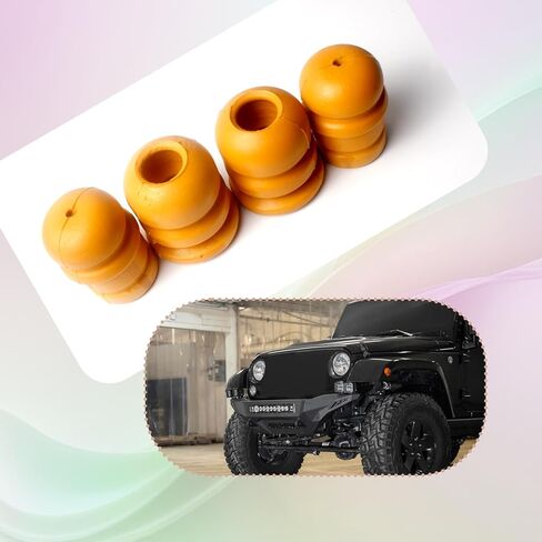 4 قطع توقف الصدمات الأمامية والخلفية مناسبة لسيارة Jeep Wrangler JK JKU 2007-2018، مصدات ذراع التحكم العلوية لمحور التعليق استبدال 52060428AB 52060423AB in Kuwait