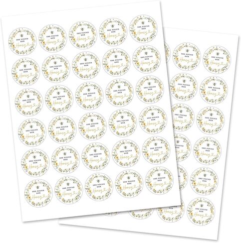She Found Her Honey Bridal Shower Favor Stickers, 60 Labels in Kuwait