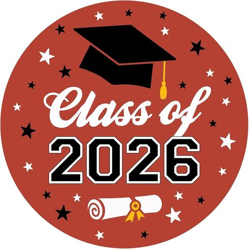 120 x Class of 2026 Stickers, Graduation Labels, Graduating Class of 2026 Envelope Seals, Graduate Stickers, Congratulations Congrats Tag, Senior Class Grad, 1.6inch (Blue) in Saudi Arabia