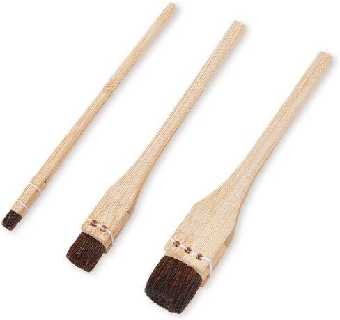 SUPERFINDINGS 3Pcs Flat Paint Brush Watercolor Paint Brush with Wooden Handle 12.5/14/22/mm Wide Paint Brush with Paddle Handle Chalk Paint Brushes for Watercolor Acrylic Latex Wall Touch Up Oil Stain in Kuwait