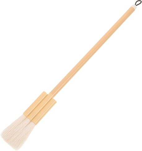 Baluue Goat Hair Flat Hake Paintbrush Set with Wooden Handles for Beginners and Artists, Natural Watercolor Brushes for Wash Background and Ink Painting, 3pcs Holder in Kuwait