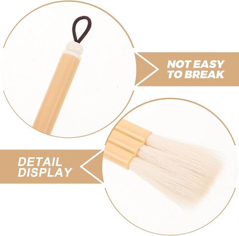 Totority Goat Hair Watercolor Hake Brush Flat Handle Artist Paintbrush for Beginners Natural Bristles Smooth Washes Painting Practice in Kuwait