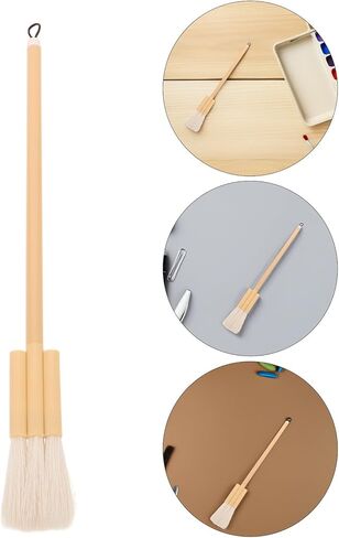 FRCOLOR Goat Hair Watercolor Paintbrush Flat Hake Brush Wooden Handle Artist Art Supplies for Beginners and Professionals Suitable for Watercolor Painting and Canvas Artwork in Saudi Arabia
