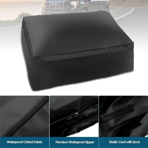 Truck Bed Cargo Bag, 26 Cubic Feet Waterproof Truck Bed Storage with 6 Tie Down Straps, Car Waterproof Cargo Carrier Bag for Pickup Truck Travel in Kuwait