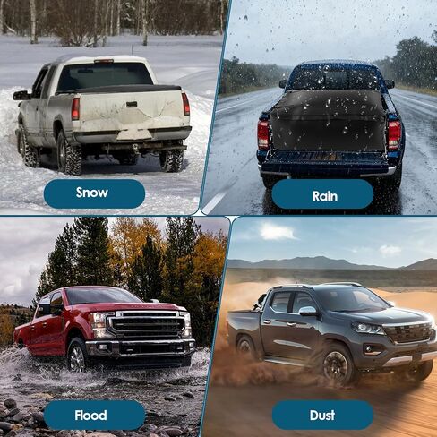 Truck Bed Cargo Bag, 26 Cubic Feet Waterproof Truck Bed Storage with 6 Tie Down Straps, Car Waterproof Cargo Carrier Bag for Pickup Truck Travel in Kuwait