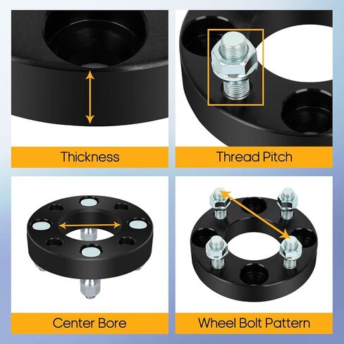 OCPTY 4PCS 4X4 to 4X4 Wheel Spacers 1" Wheel Adapters 1/2" Studs 62mm Center fit for 1987 for Polaris for Cyclone 250X / 1985-1986 for Polaris for Scrambler 250 in Kuwait