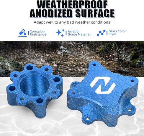 NICECNC 2" Wheel Spacers Cover 4pcs Compatible with Yamaha Raptor 700 YFM700 2013 2015-2024, Raptor 700R YFM700R 2009 2011 2012 2013 2015-2024, YFZ450R 2009-2024, See Fitments Blue in Kuwait