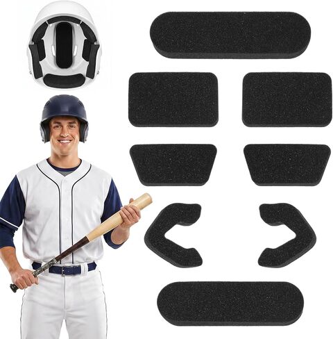 Softball Helmet Padding Inserts, 0.79 Inch Thickened Batting Helmet Padding, Replacement Pads for Baseball Softball Catchers Helmets, Comfortable Foam Material in Kuwait