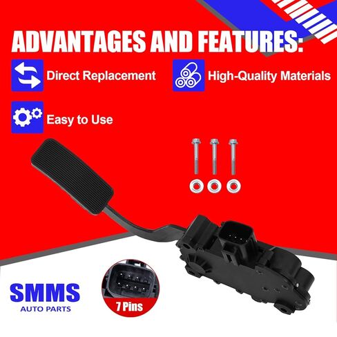دواسة تسريع SMMS EL2Z9F836A مع استبدال مستشعر الموضع لسيارة Ford Explorer 2004-2010، Explorer Sport Trac 2007-2010، لسيارة Mercury Mountaineer 2004-2010 يستبدل رقم OE 4L2Z9F836BA in Kuwait