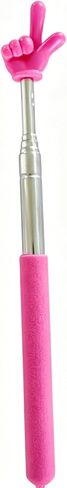Retractable Teacher Pointer Stick, Telescopic Hand Finger Pointer for Classroom, Durable Extendable Pointing Wand for School Teaching, Presentations and Interactive Learning-Black in Kuwait