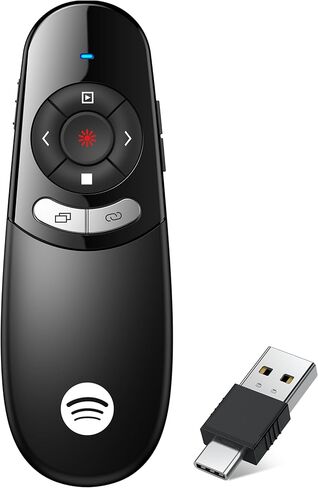 Presentation Clicker Compatible with Bluetooth 5.1 & RF 2.4GHz Dual Modes Long Range Wireless Presenter Clicker Remote Powerpoint Clicker Slide Clicker for Office Classroom Teacher Powered by AAA in Kuwait