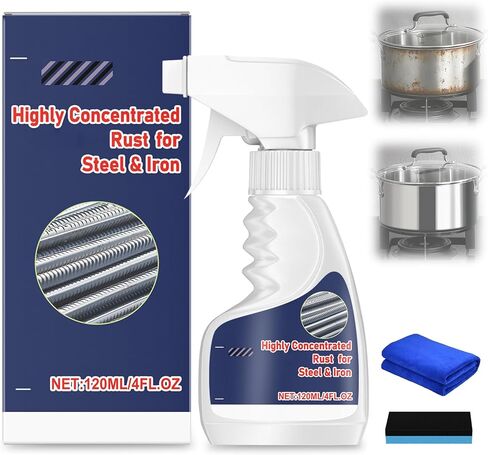 Meigline Rust Remover,Highly Concentrated Steel Rust Remover,Meigline Rust Remover Heavy Duty for Metal,Multipurpose Rust Remover Spray for Tools,Stainless Steel,Automotive Part,Fast Acting Rust(2Pcs) in Kuwait