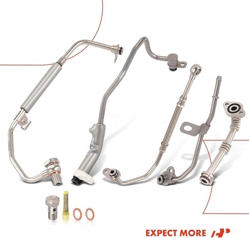 A-Premium Turbocharger Coolant and Oil Supply and Return Line Compatible with Ford Mustang 2015 2016 2017 2018 2019, 2.3L in Kuwait