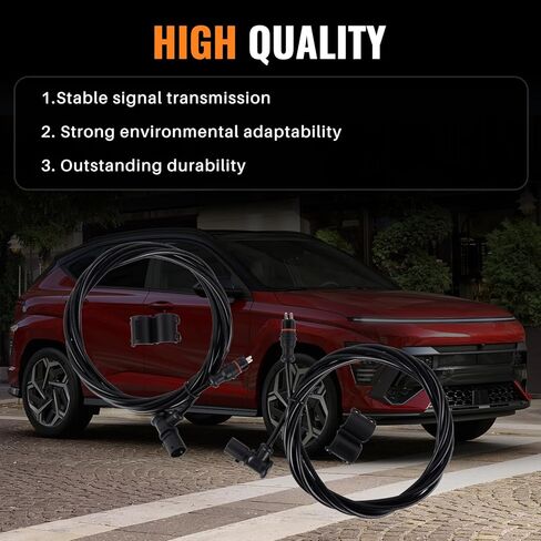 2Pcs S4497130300 Black 10 FT Truck ABS Sensor Extension Cable Compatible with Volvo Wabco S449, Hyundai, Great Dane, Utility Trailer, Trucks and Semi Trucks in Kuwait