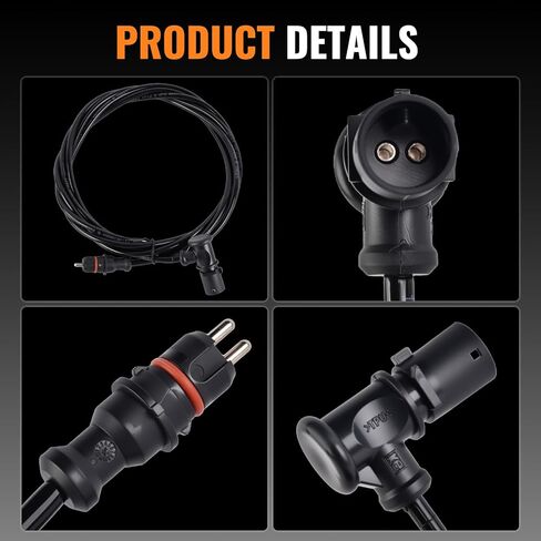 2Pcs S4497130300 Black 10 FT Truck ABS Sensor Extension Cable Compatible with Volvo Wabco S449, Hyundai, Great Dane, Utility Trailer, Trucks and Semi Trucks in Kuwait