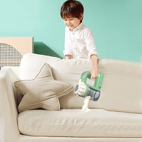 3-in-1 Kids Vacuum That Really Works, Toddler Toy Vacuum Cleaning Set for Children Aged 3+, Fun Kids Working Toy Vacuum Cleaner with Working Suction for Realistic Play (630Green) in Kuwait