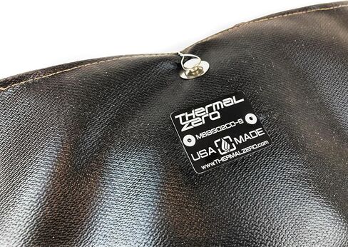 Thermal Zero MB9902CD-B بطانية عازلة مشعب توربو سوداء تتعامل مع حرارة مباشرة 2500 درجة فهرنهايت - صنع في الولايات المتحدة الأمريكية - متوافق/استبدال لـ 1999-2002 RAM 2500 و3500 24v 5.9 Cummins Diesel in Kuwait