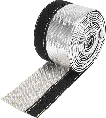 كفن حرارة السيارة 3/8 "ID 10ft التغطيه بالألومنيوم معزول درع الأكمام سلك الحرارة درع الأكمام ل 3/8" OD خطوط الوقود حماية الحرارة قطع غيار السيارات in Kuwait