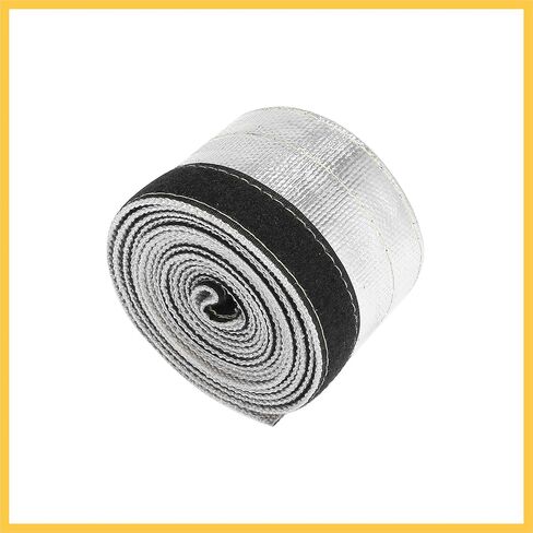 كفن حرارة السيارة 3/8 "ID 10ft التغطيه بالألومنيوم معزول درع الأكمام سلك الحرارة درع الأكمام ل 3/8" OD خطوط الوقود حماية الحرارة قطع غيار السيارات in Kuwait