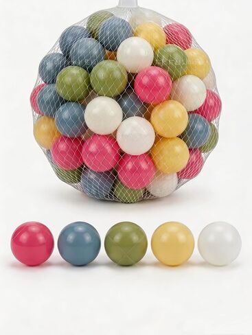 Plastic Pit Balls, 2.2 Inch, 100/200/500 Pieces, Non-Toxic, BPA-Free, Phthalate-Free in Kuwait