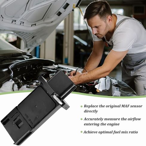 Car Mass Air Flow Meter Sensor, OEM# 22680-7S00A Aluminum Vehicle Airflow Sensor, Automotive Replacement Accessories, Compatible with 03-14 Altima, 03-09 350Z, 06-12 Sentra in Kuwait
