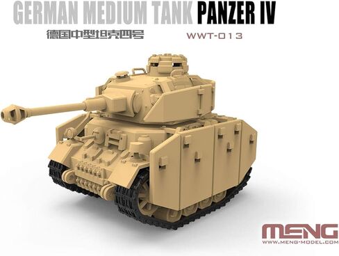 Meng WWT-013 World War Toons German Medium Tank Panzer IV 1/Egg Scale Plastic Model Kit in Kuwait