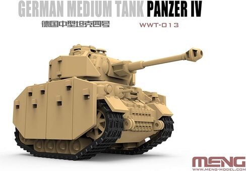 Meng WWT-013 World War Toons German Medium Tank Panzer IV 1/Egg Scale Plastic Model Kit in Kuwait