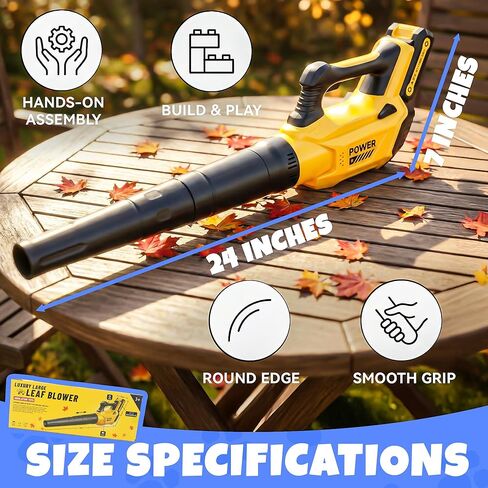 Toy Choi's Toy Leaf Blower for Kids - Kids Leaf Blower that Really Works with Tool Set, Pretend Play Series Educational Outdoor Gardening Kit for Boys & Girls Age 3-5 4-7 in Kuwait