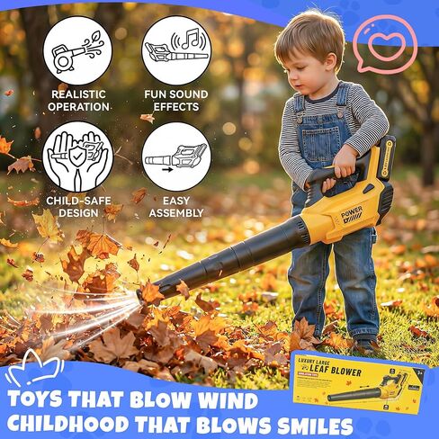 Toy Choi's Toy Leaf Blower for Kids - Kids Leaf Blower that Really Works with Tool Set, Pretend Play Series Educational Outdoor Gardening Kit for Boys & Girls Age 3-5 4-7 in Kuwait