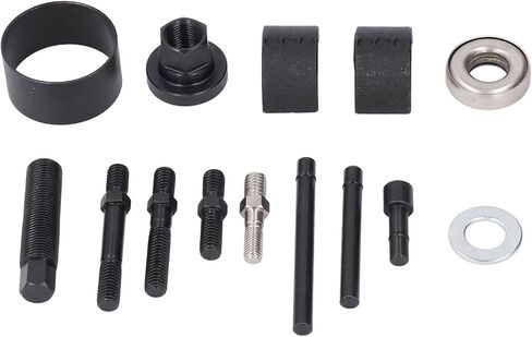 14Pcs Portable Steering Wheel Puller Kit, Removal Tool Kit, Automotive Repair with Adapters for 3.2, Quad4 & Modular Engine, Ideal for Maintenance in Kuwait