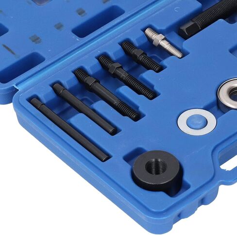 14Pcs Portable Steering Wheel Puller Kit, Removal Tool Kit, Automotive Repair with Adapters for 3.2, Quad4 & Modular Engine, Ideal for Maintenance in Kuwait