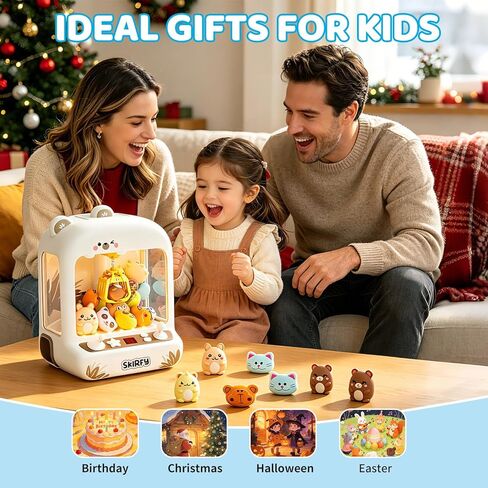 Skirfy Mini Claws Machines for Kids,Vending Machines Toys for Boys Girls 6 7 8 9 Year Old,Arcades Games Toys Bear with LED Light & Adjustable Sound,Birthday Party for 6-12 Year Old Boys Girls in Kuwait