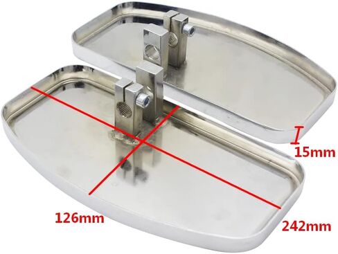 Front Rider Footboards Floorboards Fit for Yamaha V Star 400 650 XVS400 XVS650 / for Honda Magna VT250 VF250 in Kuwait