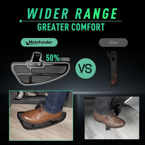 Driver Floorboards Rider Footboard Large Aluminum Foot Peg Footrest Pad Compatible with Can Am Ryker 600 900 Sport & Ryker Rally Edition All Models Accessories in Kuwait