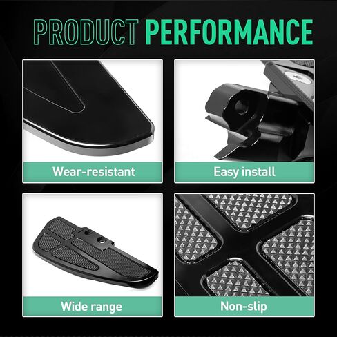 Driver Floorboards Rider Footboard Large Aluminum Foot Peg Footrest Pad Compatible with Can Am Ryker 600 900 Sport & Ryker Rally Edition All Models Accessories in Kuwait