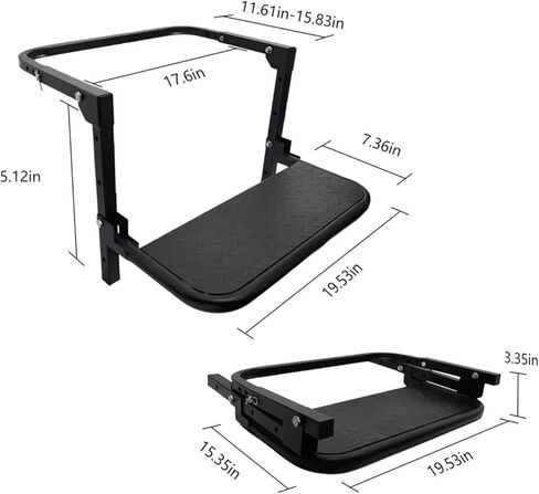 Car Tire Step for Rivian R1S 2022–2026 Adjustable Foldable Tire Ladder Step Anti-Slip Wheel Step Roof Access Portable Tire Mounted Step Pedal in Kuwait