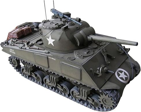 1/25 مقياس الولايات المتحدة الأمريكية شيرمان M4A3 دبابة محاكاة دبابة نموذج ورقي نموذج مركبة مدرعة عسكرية (مجموعة غير مجمعة) in Kuwait