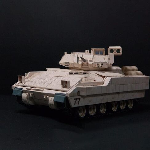 1/43 مقياس ورقي M2 برادلي مشاة القتال نموذج مركبة محاكاة نموذج مركبة القتال العسكرية (مجموعة غير مجمعة) in Kuwait