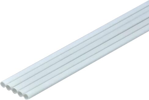 NEW 5PCS ABS Plastic Round Bar Rods White Round Tube Hollow Round Tube for DIY Architectural Model Making Accessory in Kuwait
