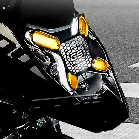 For R1300GS R1250GS R1200GS motorcycle headlight protector headlight protective mesh decorative cover R 1300 GS R1200GS 2023-2024 2025 (Yellow) in Saudi Arabia