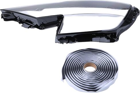 Headlight Lamp Lens Cover Front Left Driver Side Compatible with Audi Q8 SQ8 2019-2023, Headlamp Shell Clear Lens Headlight Cover Frame Head Light Accessory in Kuwait