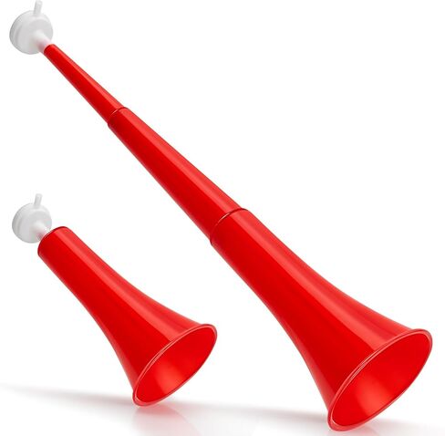 Vuvuzela, Foldable Stadium Horn, Loud Noise Maker, Cheer Horn for Soccer Games Sports Events Graduation Parties Birthday Parties, Red 23 Inch 1Pcs in Saudi Arabia