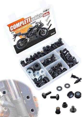 مجموعات مسامير هدية كاملة متوافقة مع CBR1000RR CBR 1000 RR 2006 2007 CBR 1000RR مجموعة كاملة من براغي القلنسة هدية تركيب عدة استبدال صامولة الغسالة in Kuwait
