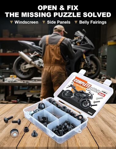 مجموعات مسامير هدية كاملة متوافقة مع CBR1000RR CBR 1000 RR 2006 2007 CBR 1000RR مجموعة كاملة من براغي القلنسة هدية تركيب عدة استبدال صامولة الغسالة in Kuwait
