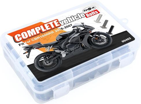 مجموعات مسامير هدية كاملة متوافقة مع CBR1000RR CBR 1000 RR 2006 2007 CBR 1000RR مجموعة كاملة من براغي القلنسة هدية تركيب عدة استبدال صامولة الغسالة in Kuwait