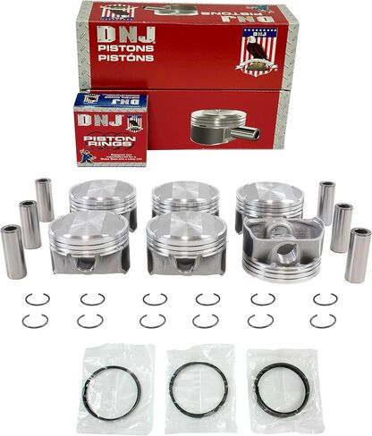 DNJ PRK4213 مجموعة المكبس والحلقة لـ 2011-2019 Ford Edge، Explorer، F-150 3.5L V6 24V DOHC 3496cc in Kuwait