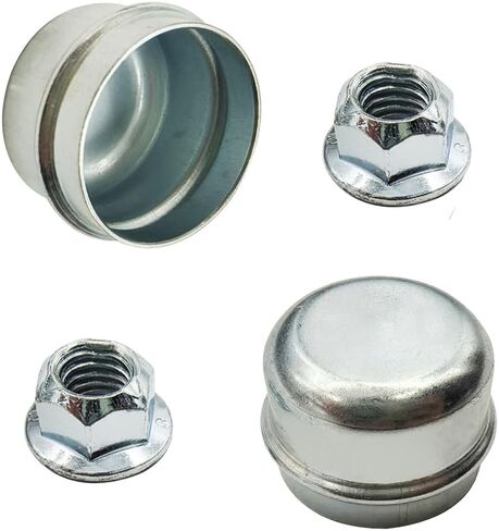 Pair Front Axle Nut Dust Grease Cap For Ford Expedition 2006-2022 For Ford F-150 2004-2023 For Ford Lobo 2004-2023 For Lincoln Navigator 2006-2022 615820 9L1Z1131A in Kuwait