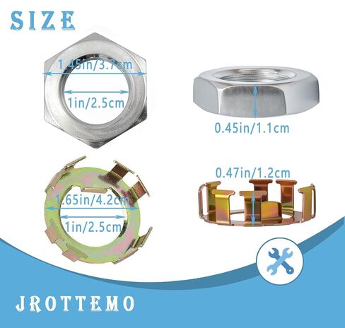 6-191 6-190 New Trailer Wheel Axle Nuts and Retainers for Heavy Duty D-Shaped Spindles Fasteners Compatible with 2 to 8K Dexter Most Spindle Nut-4 Pack in Kuwait