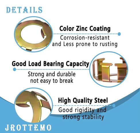 6-191 6-190 New Trailer Wheel Axle Nuts and Retainers for Heavy Duty D-Shaped Spindles Fasteners Compatible with 2 to 8K Dexter Most Spindle Nut-4 Pack in Kuwait